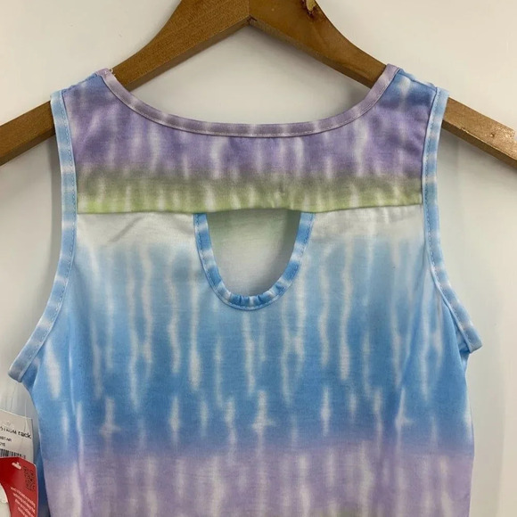 Hind Girls Tie Dye Girls Run The World Relax Tank Top Size L NWT - Picture 6 of 16